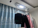 志高电动晾衣架阳台升降遥控自动晾衣机家用智能伸缩杆双排剪刀架 白色+照明横杆语音杀菌风干烘干 实拍图
