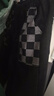 其派童装男童裤子加厚春秋季加绒裤子儿童休闲棋盘格牛仔裤运动裤宽松 黑色春秋款 160 (适合身高160CM) 实拍图