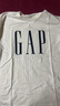 Gap男女装2025春季新款纯棉印花大logo宽松长袖T恤美版725634 白色 M 美码 L亚洲码180/96A 实拍图