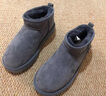 京东京造【纯羊毛】雪地靴男冬季羊皮毛一体加厚加绒保暖短筒男靴灰色40 实拍图