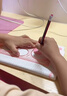 反转多功能百变万花尺手抄报绘图模板小学生绘图尺绘画镂空波浪尺子魔幻尺粉色 女生款【3件套】 实拍图