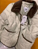 森马（Semir）羽绒服女中长款轻薄拼接灯芯绒翻领2024冬季三防外套109724113004 实拍图