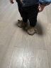 幸福玛丽 儿童棉拖鞋室内家居毛毛秋冬毛拖鞋冬季保暖棉鞋男童女童小童宝宝拖鞋 深空灰 16码  内长16cm 实拍图