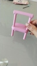 手机支架小椅子创意桌面摆件可爱便携懒人折叠办公室小巧凳子创意板凳子礼物 粉色小凳子手机支架(限时抢) 实拍图