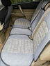 垫夫人粗麻汽车坐垫亚麻大众老款普桑捷达桑塔纳朗逸宝来教练车四季座套 粗麻五座全包标准版-质感灰 实拍图