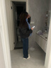 伊芙丽分割线口袋设计立领短款白鸭绒羽绒服女2024秋装新款面包服 黑色 165/88A/L 131-140斤 晒单实拍图