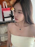 纪梵哲轻奢四叶草项链女生吊坠手链520情人节生日礼物送老婆女朋友老婆 幸运四叶草孔雀石项链 实拍图