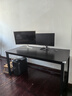 超·奈（CHAONAI）【现货闪发】电脑桌简易台式家用书桌现代简约办公学习笔记本桌子 黑架子+黑面【稳固不晃动】 长160宽80高75cm 实拍图