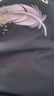 真维斯（JEANSWEST）长袖T恤女春夏纯棉柔软亲肤内搭印花百搭打底上衣女黑色L 实拍图