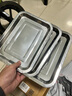 尚烤佳（Suncojia） 不锈钢盘 烧烤盘 托盘 餐盘 烤箱烤盘 烧烤工具配件 四只装 实拍图