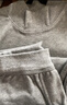 南极人男士秋衣秋裤男套装纯棉抑菌薄款保暖内衣男打底棉毛衫 麻灰4XL 实拍图