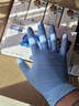 塞莫诗一次性丁腈手套 防水耐污耐油 1000只/箱 蓝色N902BL 中号M码 实拍图