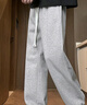 棉致休闲裤男港风潮流复古垂感加绒运动卫裤宽松系带百搭阔腿裤 实拍图