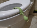 ecoco马桶提盖器坐便器提拉把手厕所翻盖神器掀马桶提拉环马桶盖掀开器 绿色【马桶提盖器】 1个 实拍图