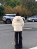 安踏（ANTA）速暖羽绒服丨四防保暖鸭绒外套女冬季宽松休闲运动棉服面包服上衣 香草米白-2 L (女170) 实拍图
