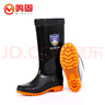 鸣固 雨鞋男高筒雨靴 防水胶鞋户外耐磨雨天黑色 42码 CW551164 实拍图