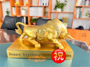 上善若水（sanstyle） 铜牛摆件全铜华尔街牛气冲天生肖牛黄铜工艺品办公室开业礼物 中号(彩盒包装)送礼选择 实拍图