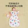 七彩博士婴儿睡袋一体可拆袖秋冬季恒温棉宝宝防着凉防踢被子保暖长袖儿童 萌兔粉-160G秋冬中厚款 实拍图