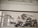 佳得雅新中式客厅装饰画沙发背景墙壁画字画山水画靠山图办公室风景挂画 望云楼A2（原版） 78*188cm宣纸+胡桃色框（热款） 实拍图