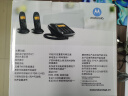 摩托罗拉（Motorola）数字无绳电话机 无线座机 子母机一拖二 办公家用 中文显示 双免提套装CL102C(黑色) 实拍图