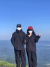 361°户外风衣男女三合一两件套可拆卸秋冬款保暖防风登山连帽夹克外套 超级黑（加厚三合一） XL 实拍图