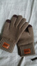 森马连指触屏毛线手套冬季男秋冬防风手套加绒加厚保暖骑行手套女 实拍图