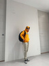 GENIOLAMODE男装裤子宽松休闲裤锥形显高直筒裤男士百搭通勤易穿搭春秋季长裤 卡其色(空白) L 175 实拍图
