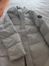森马90绒子|四防羽绒服男冬连帽中长款男士羽绒服保暖厚外套 浅卡其（白鸭绒）50355 2XL 实拍图
