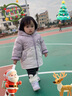 戴维贝拉女童外套棉服冬装男童宝宝加绒防水透湿连帽棉衣 实拍图