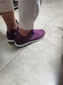 回力瑞老北京布鞋女冬季加绒保暖中老年妈妈鞋新款防滑防水软底老人棉鞋 a1666紫色-透气单鞋-低帮 39 (245mm) 实拍图