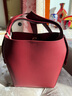 拉菲斯汀门票福桶包2025新款真皮单肩斜挎包女小众手提水桶包 621896 拉菲红【头层牛皮大号】 实拍图