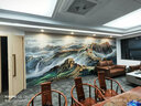 新福壁海 来图定制壁画 门店diy墙布画展厅墙纸定做客厅背景墙壁纸订制打印3d新福壁海 无缝8d水晶布 实拍图