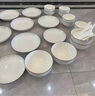 玺垚碗碟套装家用釉下彩饭碗家用简约现代2025新款陶瓷碗盘筷餐具套装 现代时光配汤碗  57件套 实拍图