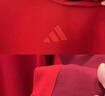 阿迪达斯（adidas）童装25春新年中国红男女大童运动套装儿童棉质长袖长裤两件JN4385 实拍图