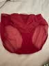 爱慕红内裤女棉质底裆性感蕾丝中腰平角裤AM238981 实拍图