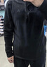 迪卡侬（DECATHLON）保暖户外抓绒衣外套男女运动宽松秋摇粒绒外套冲锋衣内胆 男款-半拉链-黑色 M 实拍图