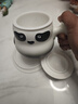 三旬熊猫泡茶马克杯创意家用陶瓷茶水分离杯子带盖男女办公室过滤水杯 熊猫泡茶马克杯【白砂黑】 实拍图