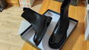 达芙妮瘦瘦靴女加绒低跟短靴女圆头百搭靴子4622607093 黑色（加绒） 36 实拍图