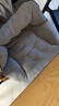 同依坐垫靠背一体办公室久坐屁垫椅子学生座椅垫护腰靠垫汽车坐垫冬季 【牛奶绒】浅灰色 一体式 【45*45cm】中号【大多数选择】 实拍图