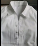 Aiyywa长袖衬衫女春秋季职业装白衬衣商务免烫加绒工作服正装4S银行面试 纯白色（方-领） 39 【118-128斤】 实拍图