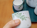 沽咚小茗 北欧泡茶花茶具杯子套装茶杯家用轻奢水杯花茶壶陶瓷水具杯具客厅冷水壶日式下午茶整套茶具带茶盘 一壶四杯+茶盘 实拍图