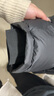 太平鸟男装羽绒服【余三火同款】轻暖连帽短款冬宽松面包服 黑色1 XL  实拍图