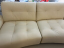 全友家居奶油风家具真皮沙发中小户型实木脚头层牛皮艺沙发四人位沙发 实拍图