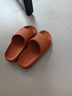果洛菲（GUOLUOFEI）2025新款拖鞋男厚底情侣款家居拖鞋踩屎感凉拖鞋女  黑色 42-43 实拍图