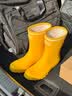 JOYCORN加可时尚马卡龙雨靴防滑防水女鞋中筒雨鞋户外胶鞋夏季水靴 柚子黄 39 实拍图