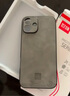 世咏（SHIYONG）适用苹果12手机壳 iphone12保护套镜头全包超薄防摔轻奢羊巴皮简约创意国风小羊皮男女款 灰色 实拍图
