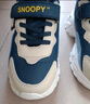 SNOOPY史努比童鞋男童运动鞋冬季短绒加棉跑步鞋保暖棉鞋3933A深蓝米27 实拍图