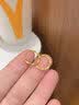 中国黄金（CHINA GOLD）黄金耳钉女士莫比乌斯耳环耳饰足金耳圈七夕情人节生日礼物送女友 莫比乌斯耳环一对 约1g【品牌礼盒】 实拍图