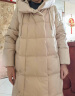 波司登（BOSIDENG）【反季】羽绒服新国标90绒女长款过膝廓形显瘦自由舒适保暖外套 香槟米7230 XL 175/96A 体重约140-160斤 实拍图
