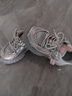 哈比熊（HOBIBEAR）儿童运动鞋春秋季透气男女童休闲运动鞋时尚老爹鞋511021银色33码 实拍图